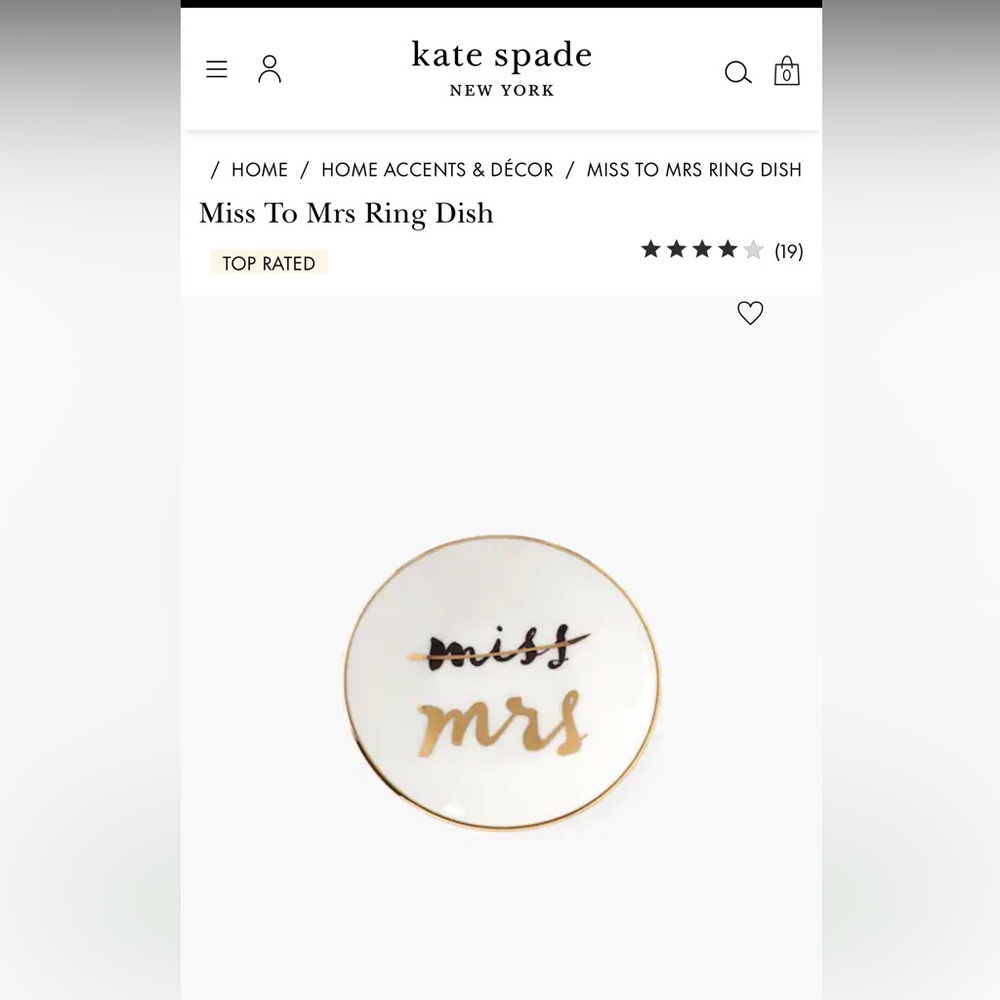KATE SPADE RING DISH!! GWP!! - Picture 2 of 3
